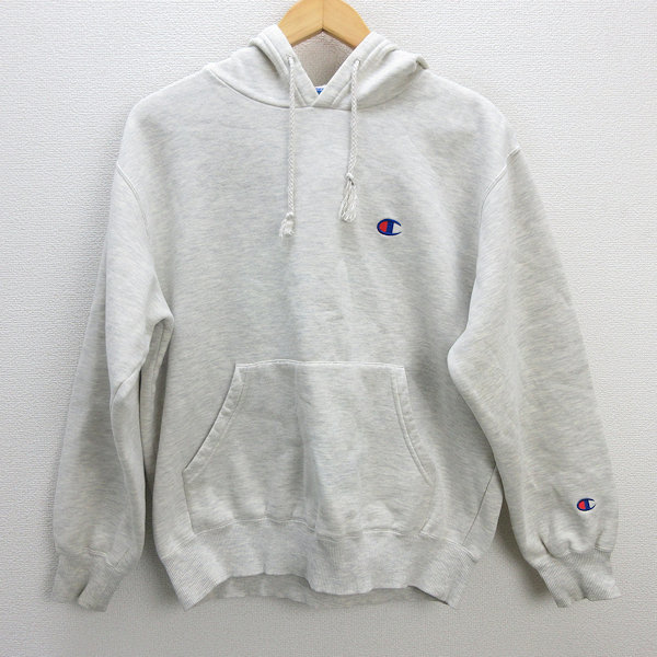 z■チャンピオン/champion プルオーバースウェットパーカー【L】白系/men's/71【中古】■_画像1