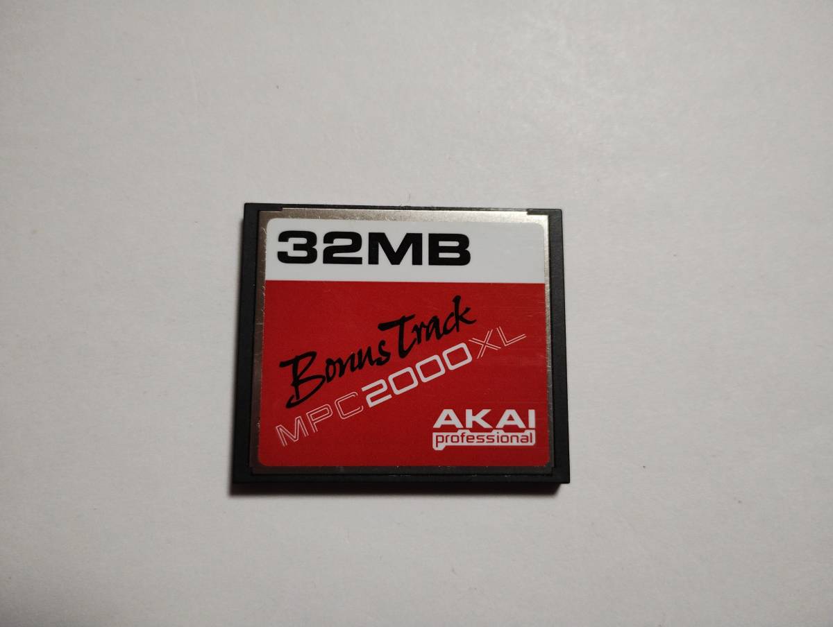 32MB mega bite AKAI Professional Bonus Track MPC2000XL CF card format ending memory card CompactFlash 