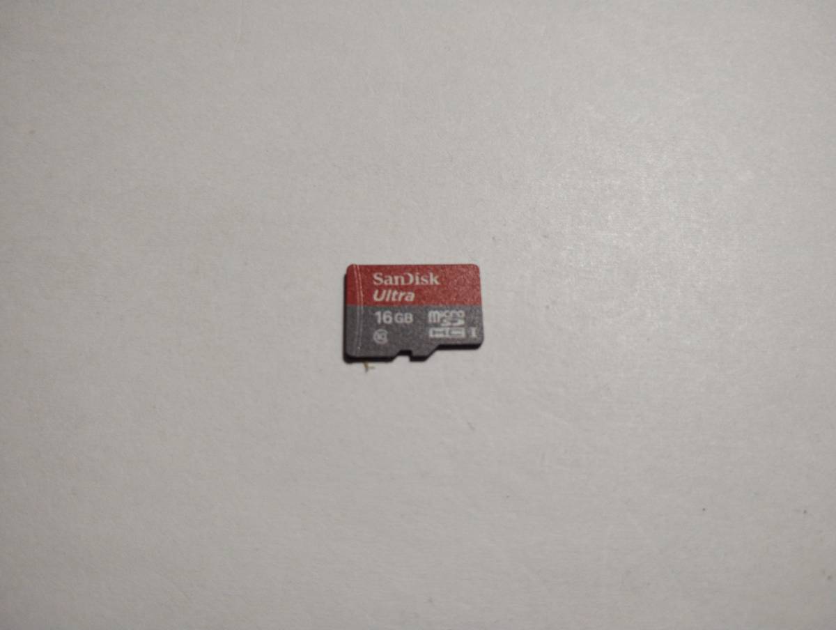16GB　microSDHCカード　SanDisk　ULTRA　フォーマット済み　microSDカード メモリーカード_画像1