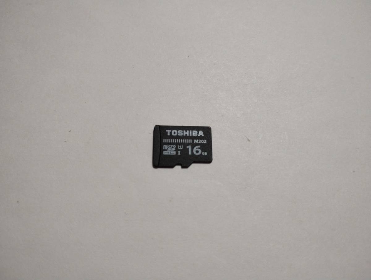 16GB microSDHCカード TOSHIBA M203 フォーマット済み メモリーカード microSDカードの画像1
