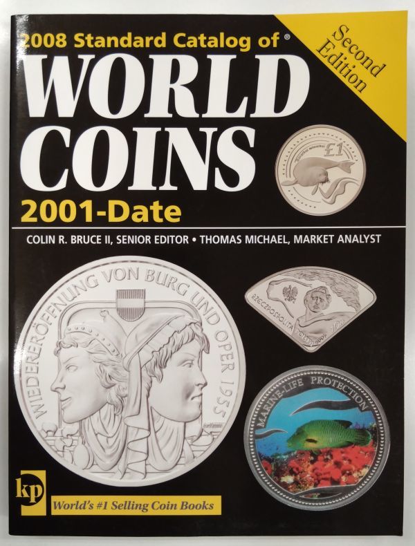 【中古品】書籍　2008年版　Standard Catalog of WORLD COINS 35th OFFICIAL Edition 19001-2000/SECOND EDITION 2001-Date　2冊使用済み_画像3