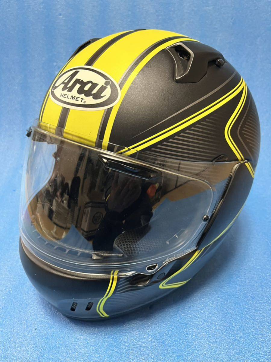 　● ARAI XD DIABLO アライ ディアブロ 黄 イエロー M 57-58cm _画像1