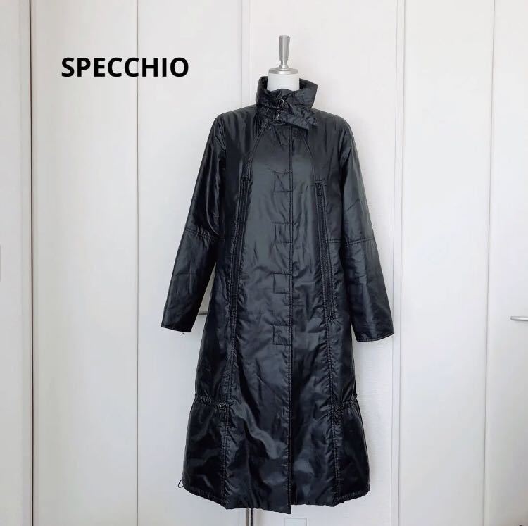 SPECCHIO スペッチオ　中綿　ロング　コート　ブルゾン　ブラック　40