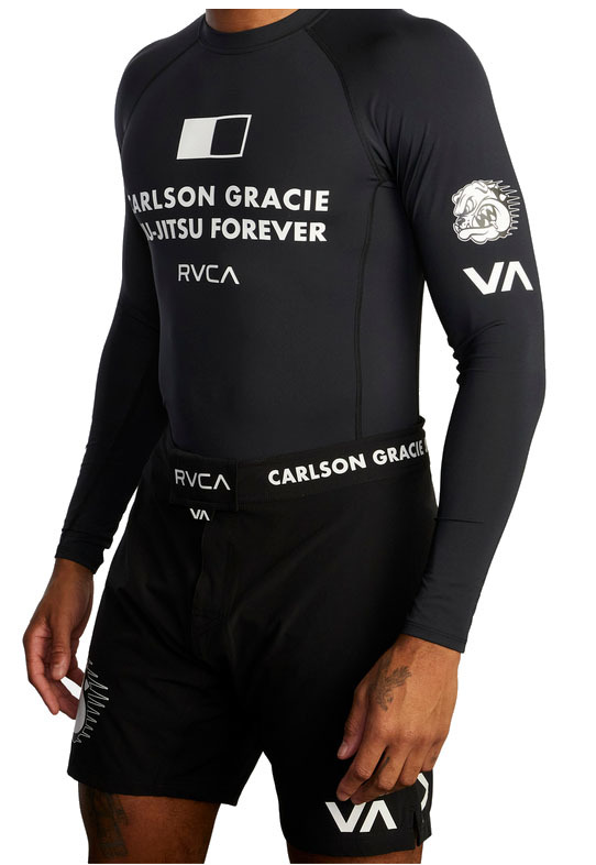 RVCA (ルーカ) CARLSON グレイシー RASHGUARD 長袖シャツ ラッシュガード GRACIE 柔術 総合格闘技_画像3