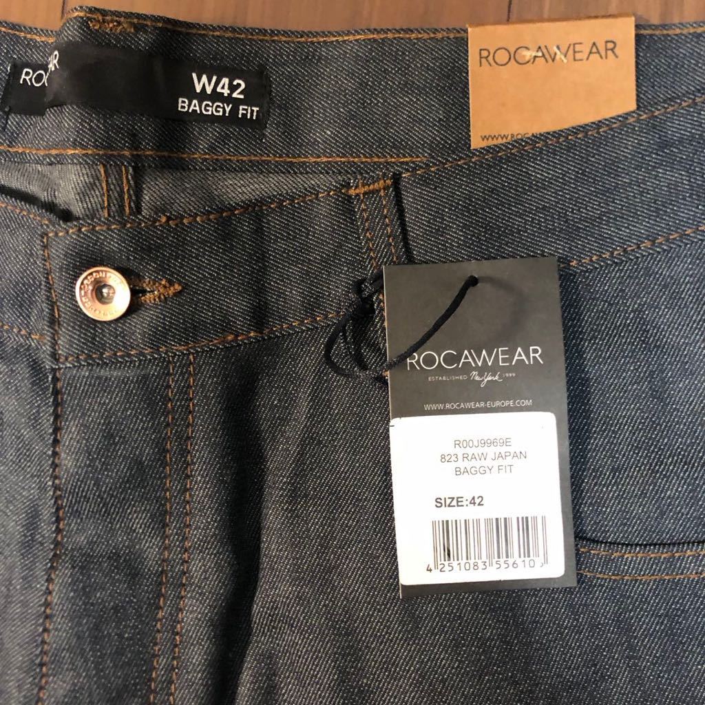 極太 ROCAWEAR ロカウェア バギーデニム W42 タグ付き R00J9969E 極太 ROCAWEAR ロカウェア バギーデニム W42 タグ付き R00J9969E