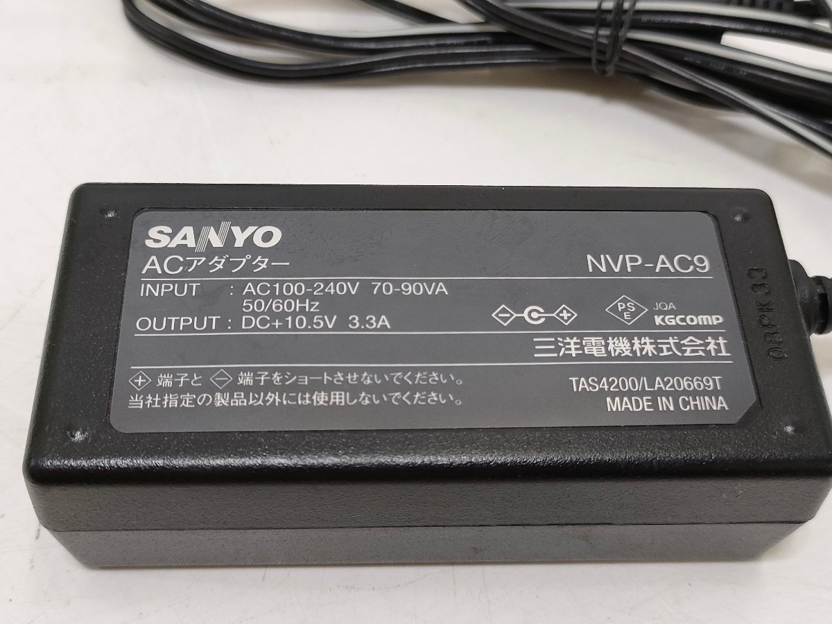 保証付き☆管理1346 SANYO ACアダプター NVP-AC9 DC+10.5V 3.3A item