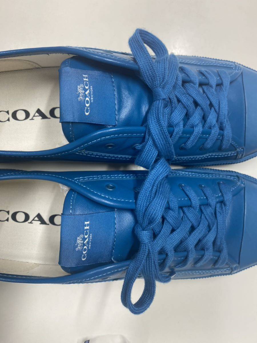 COACH　コーチ　カラー、ダークブルー　 C136　LTH　LOW　TOP　SNKSTYLE　No.FG4411　10.5D(28.5センチ)　スニーカー メンズ_画像7