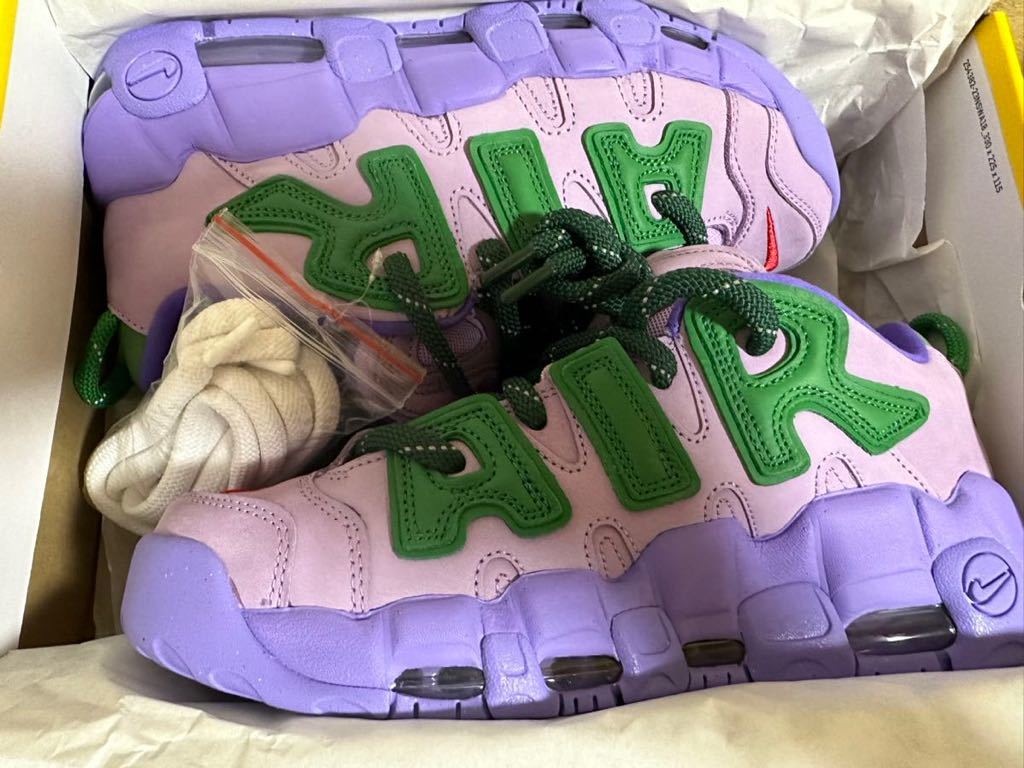 【新品】26.5cm AMBUSH × Nike Air More Uptempo Low Lilac and Apple Green アンブッシュ ナイキ エアモアアップテンポ ロー モアテン _画像1