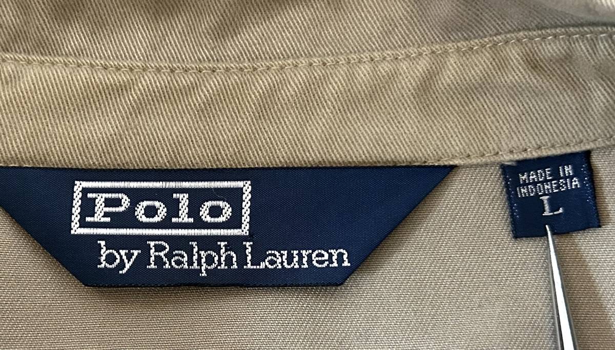 POLO RALPH LAUREN スイングトップ（L）ベージュ ラルフローレン ドリズラー ジャケット チンストラップ アメカジ 90s_画像5