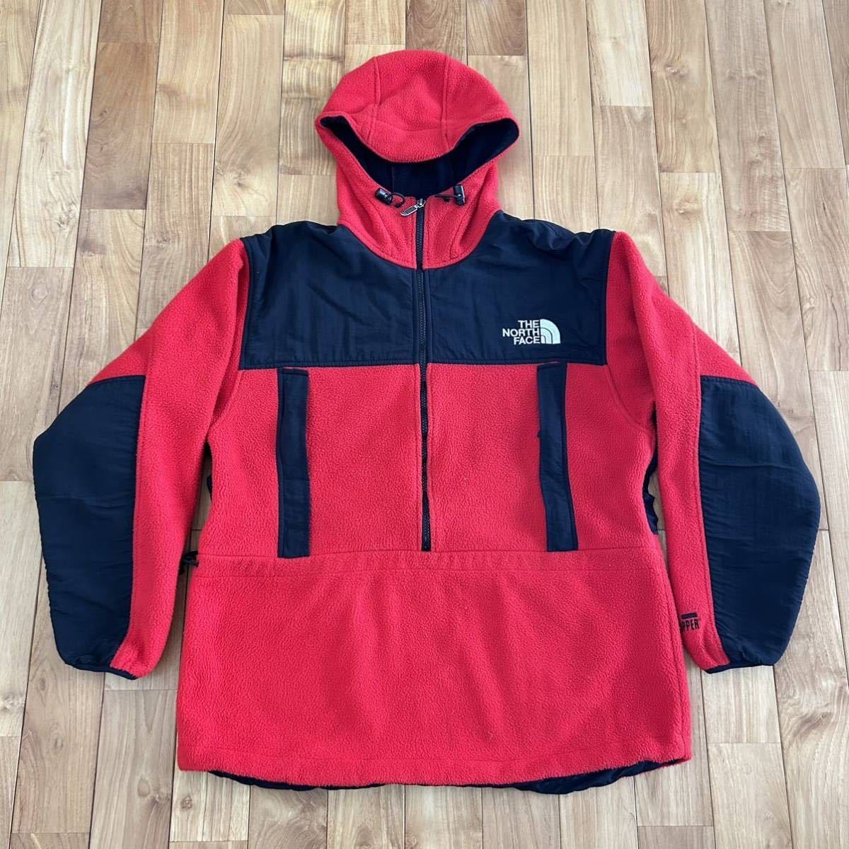 THE NORTH FACE フリースジャケット フーディ ゴアウインドストッパー　アメリカ製　Lサイズ　ビンテージ_画像1