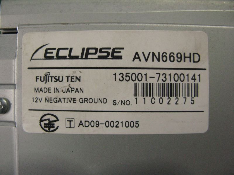 [psi] Eclipse AVN669HD DVD* Full seg соответствует HDD navi 2009 год рабочее состояние подтверждено 