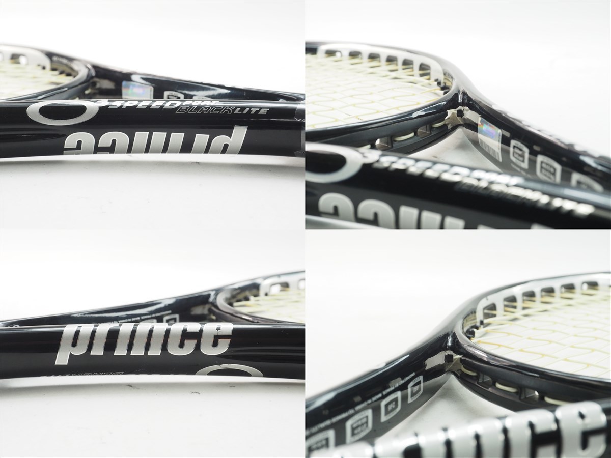 中古 テニスラケット プリンス オースリー スピードポート ブラック ライト 2007年モデル (G2)PRINCE O3 SPEEDPORT BLACK LITE 2007_画像4