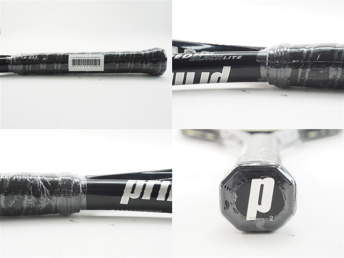 中古 テニスラケット プリンス オースリー スピードポート ブラック ライト 2007年モデル (G2)PRINCE O3 SPEEDPORT BLACK LITE 2007_画像3