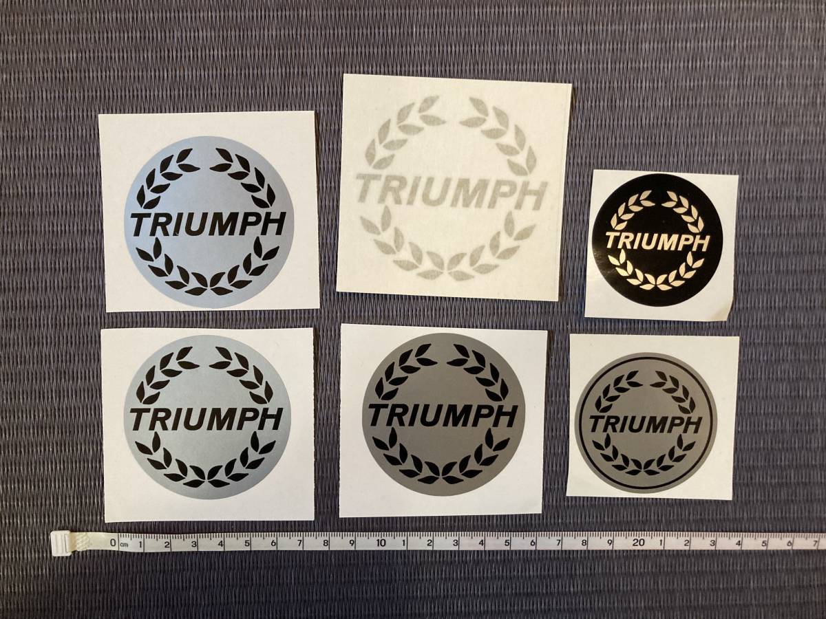 TRIUMPH トライアンフ ステッカー デカール 6枚セット_画像1