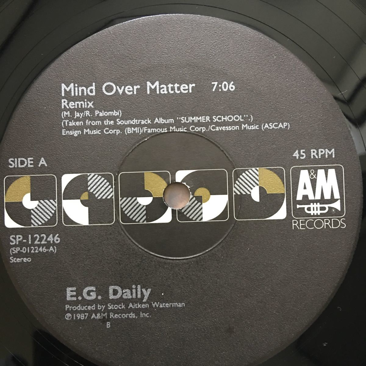 12’ E.G.Daily-Mind Over Matter_画像2