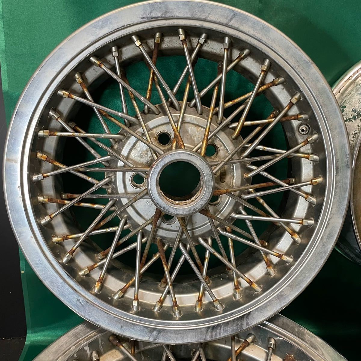 希少 当時 RAYS VOLK 16インチ 7J PCD114.3 5穴 4本 ワイヤーホイール