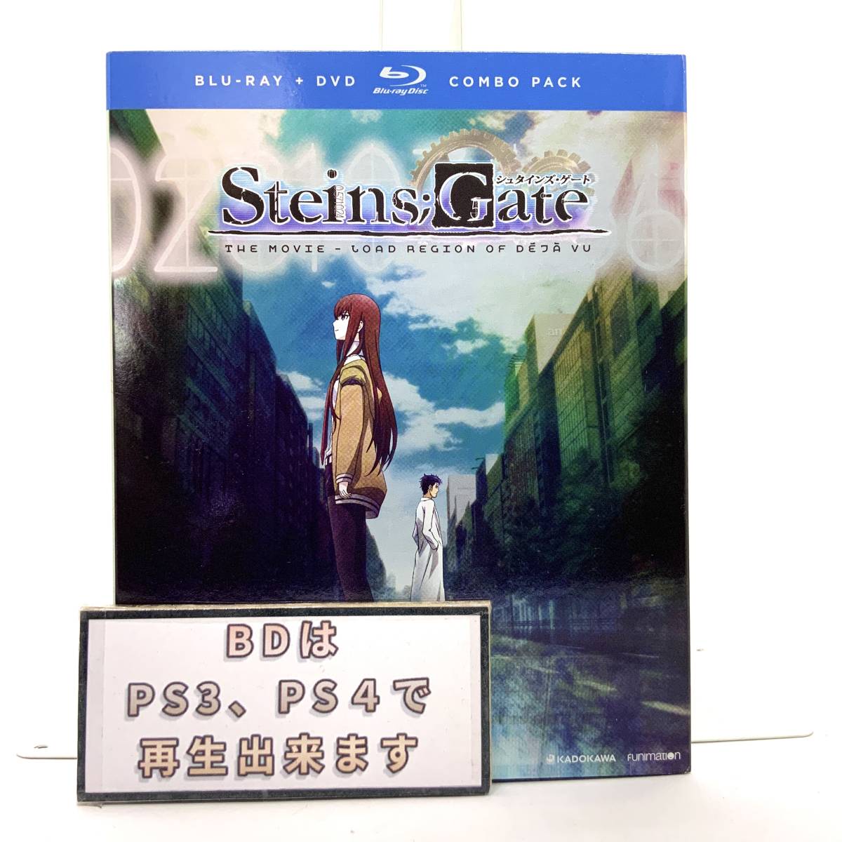 【送料無料】　新品　シュタインズ・ゲート　劇場版　負荷領域のデジャヴ 　Blu-ray+DVD　北米版ブルーレイ　シュタインズゲート