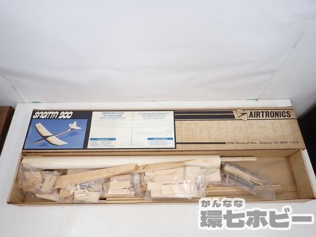 MN25◆未検品現状 当時物 AIRTORONICS社 SAGITTA900 グライダーキット ジャンク/バルサキット Uコン ラジコン 飛行機 昭和レトロ 送:-/160_画像1