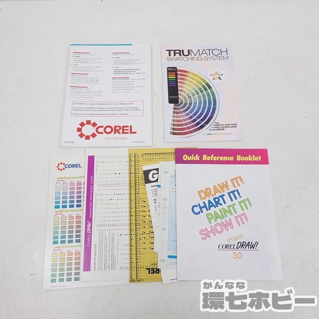 MO31◆Windows COREL DRAW フロッピーディスク 取扱説明書 VHS セット 動作未確認/グラフィックソフト 送:-/80_画像4