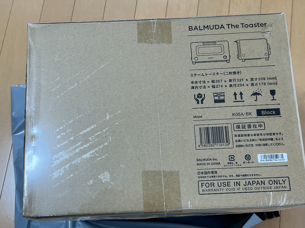 正規店仕入れの ☆バルミューダ BALMUDA The Toaster K05A-BK ブラック