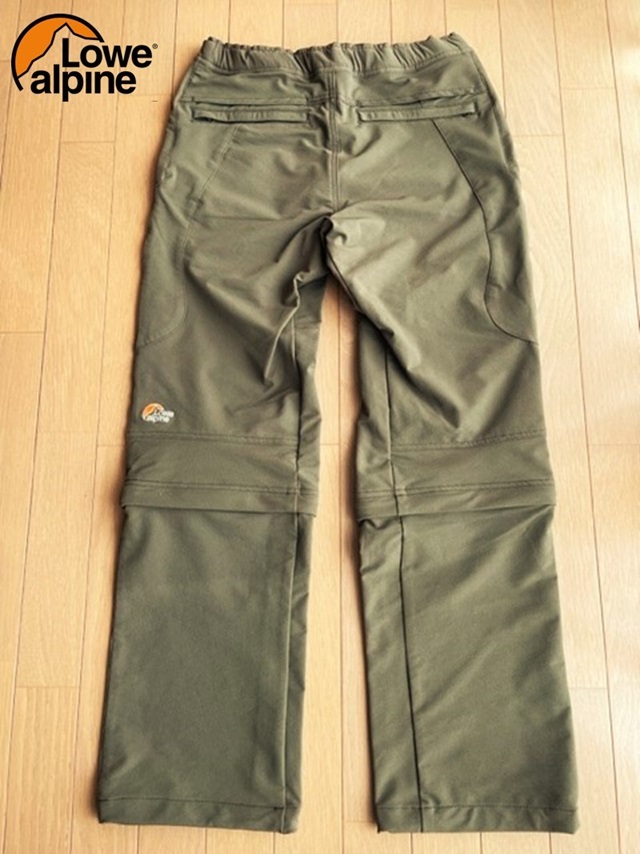 防寒 防風 LOWE ALPINE ロウアルパイン ロング/ショート切替可 ALPINE TREK CARGO ZIP OFF PANT Lサイズ_画像2