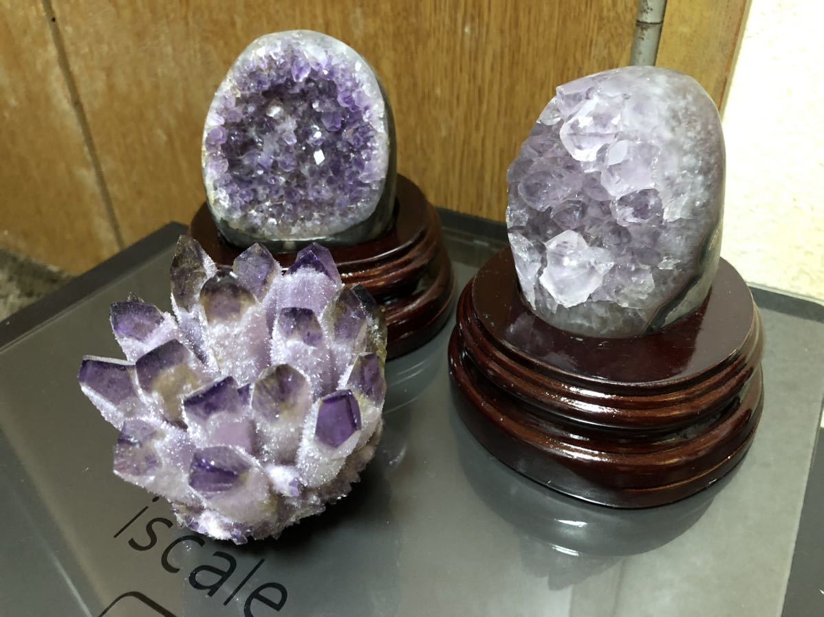 天然石 ウルグアイ産 原石 紫水晶 ミニアメジストドーム クラスター 