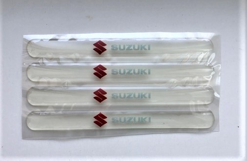 数量限定4枚セット　SUZUKI　ドアミラー、ドアなどの傷防止保護 クリアーシール　厚さ約２ｍｍ_商品画像