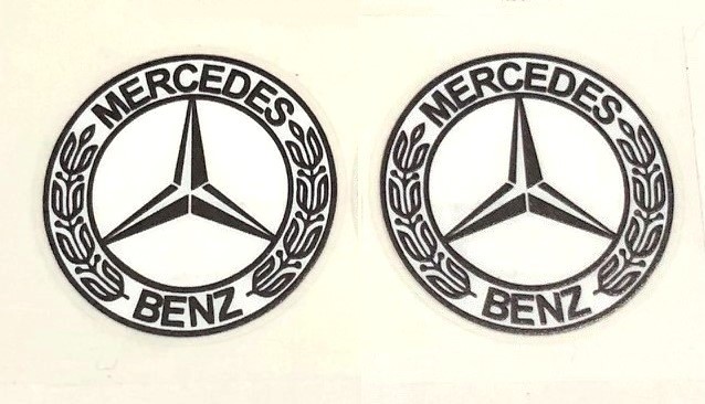 数量限定セール品A　 　Mercedes-Benz ロゴ　　２セット　ステッカー_画像1