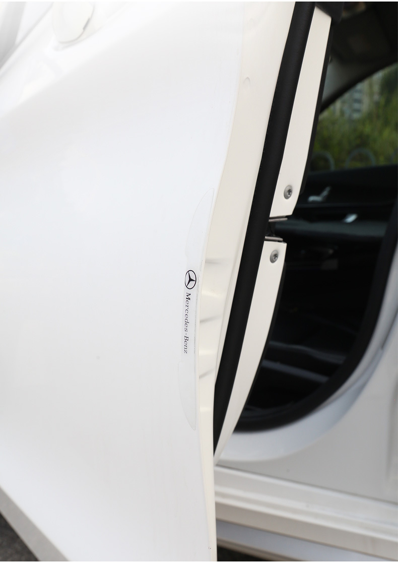数量限定4枚セット　Mercedes-Benz　ドアミラー、ドアなどの傷防止保護 クリアーシール　厚さ約２ｍｍ_イメージ画像