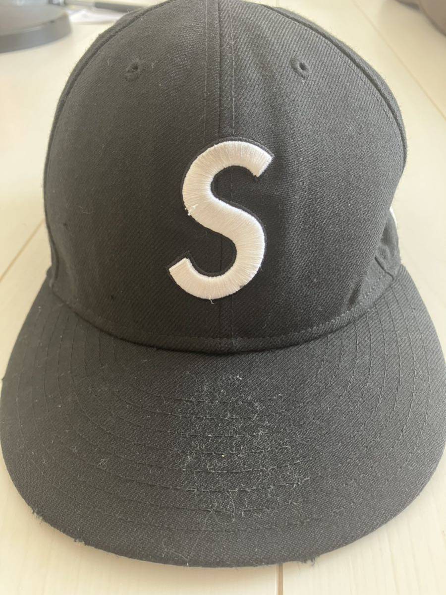 Supreme S Logo New Era 7 5/8 60.6cm Blackシュプリーム エス ロゴ ニューエラ キャップ Cap BASEBALL 帽子 ベースボール_画像1