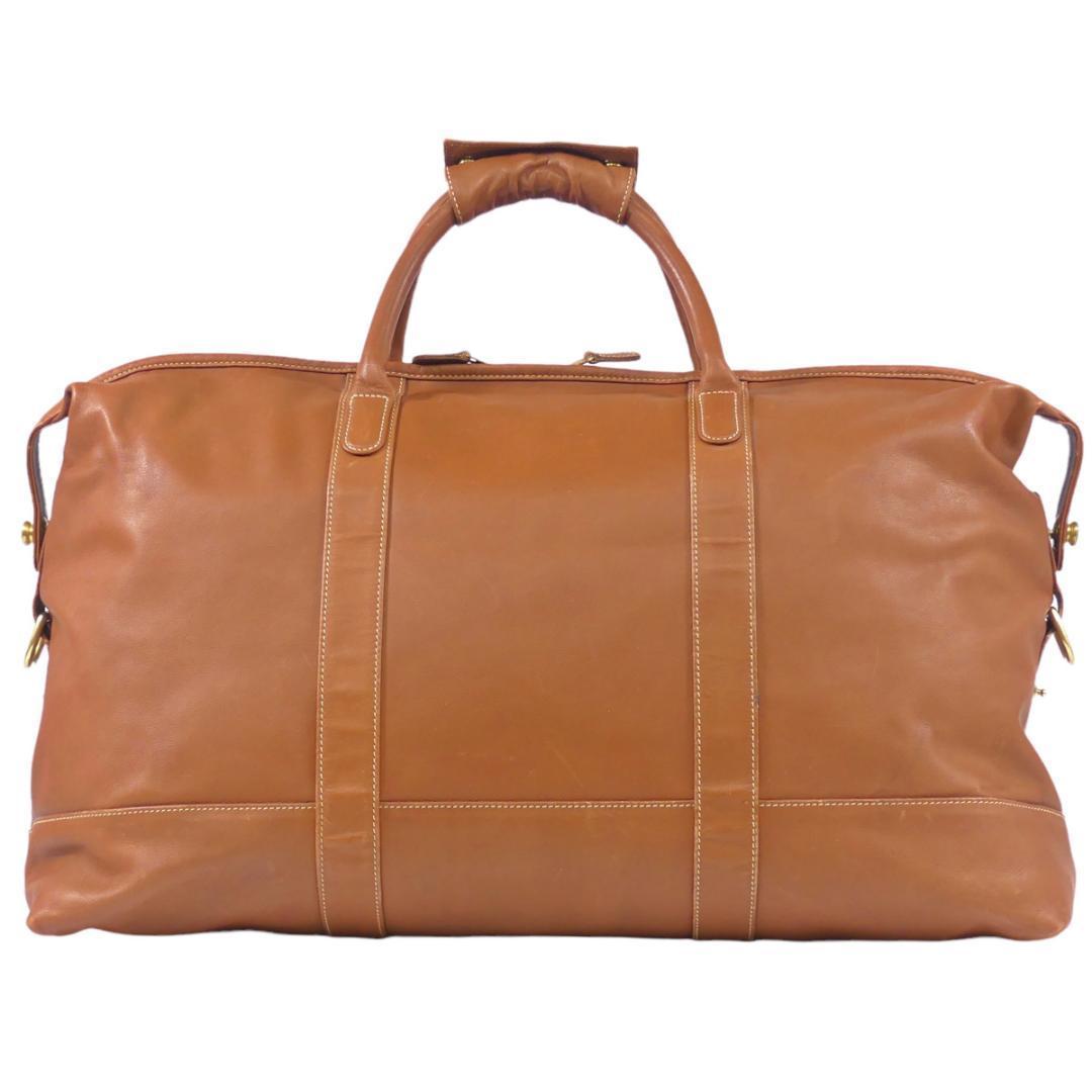  prompt decision *COACH* all leather Boston bag Coach tea Camel Old Coach original leather travel bag real leather travel bag business trip bag 