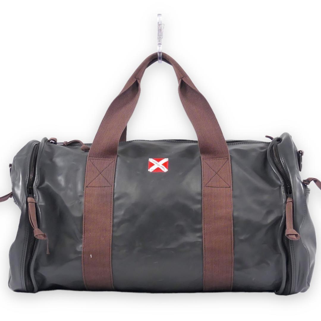  быстрое решение *LUGGAGE LABEL* сумка "Boston bag" барабанный багаж этикетка мужской женский чёрный серый сумка на плечо портфель поясная сумка 