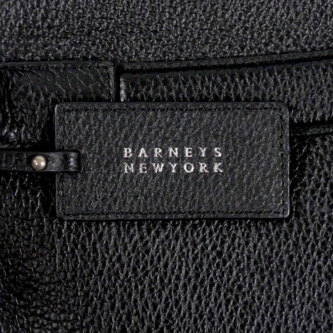 即決★BARNEYS NEWYORK★オールレザートートバッグ バーニーズニューヨーク ベンツ 黒 本革 ハンドバッグ 皮 肩掛け ショルダー 旅行 出張_画像10