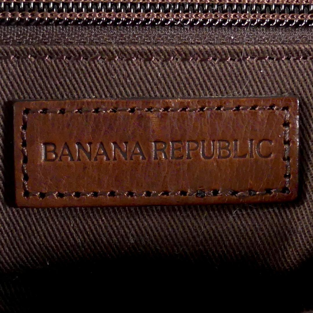 即決★BANANA REPUBLIC★オールレザーショルダーバッグ バナナリパブリック メンズ レディース 茶 本革 斜め掛け メッセンジャーバッグ_画像9