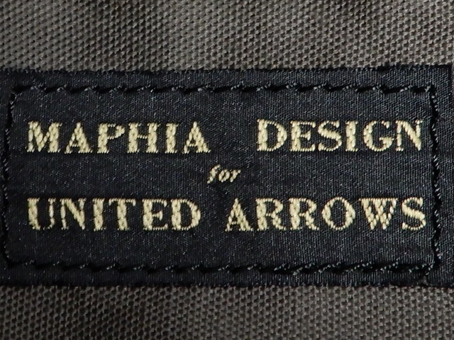 即決★MAPHIA DESIGN UNITED ARROWS 別注★レザーコンビショルダーバッグ マフィアデザイン ユナイテッドアローズ コラボ メンズ 本革 本皮