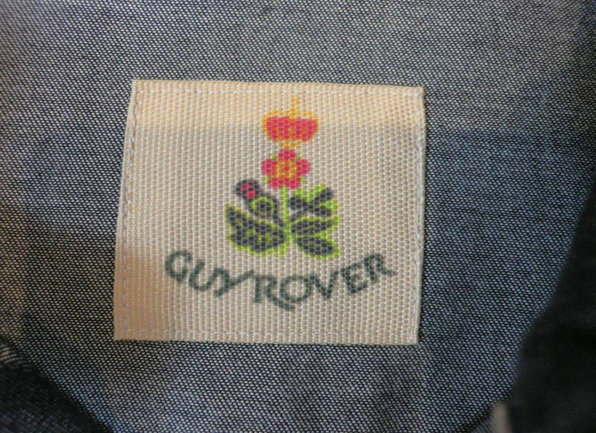 GUY ROVERgi Rover Италия производства linen. Denim рубашка в ковбойском стиле XS