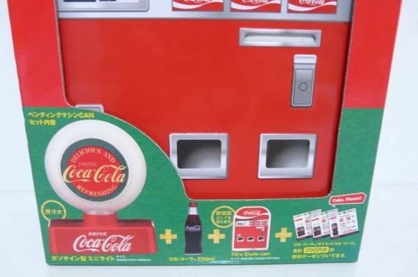 【未使用】 Coca Cola コカ・コーラ 120周年記念 ベンディングマシンCAN 70年代 貯金箱 コレクション 自動販売機を再現_画像3