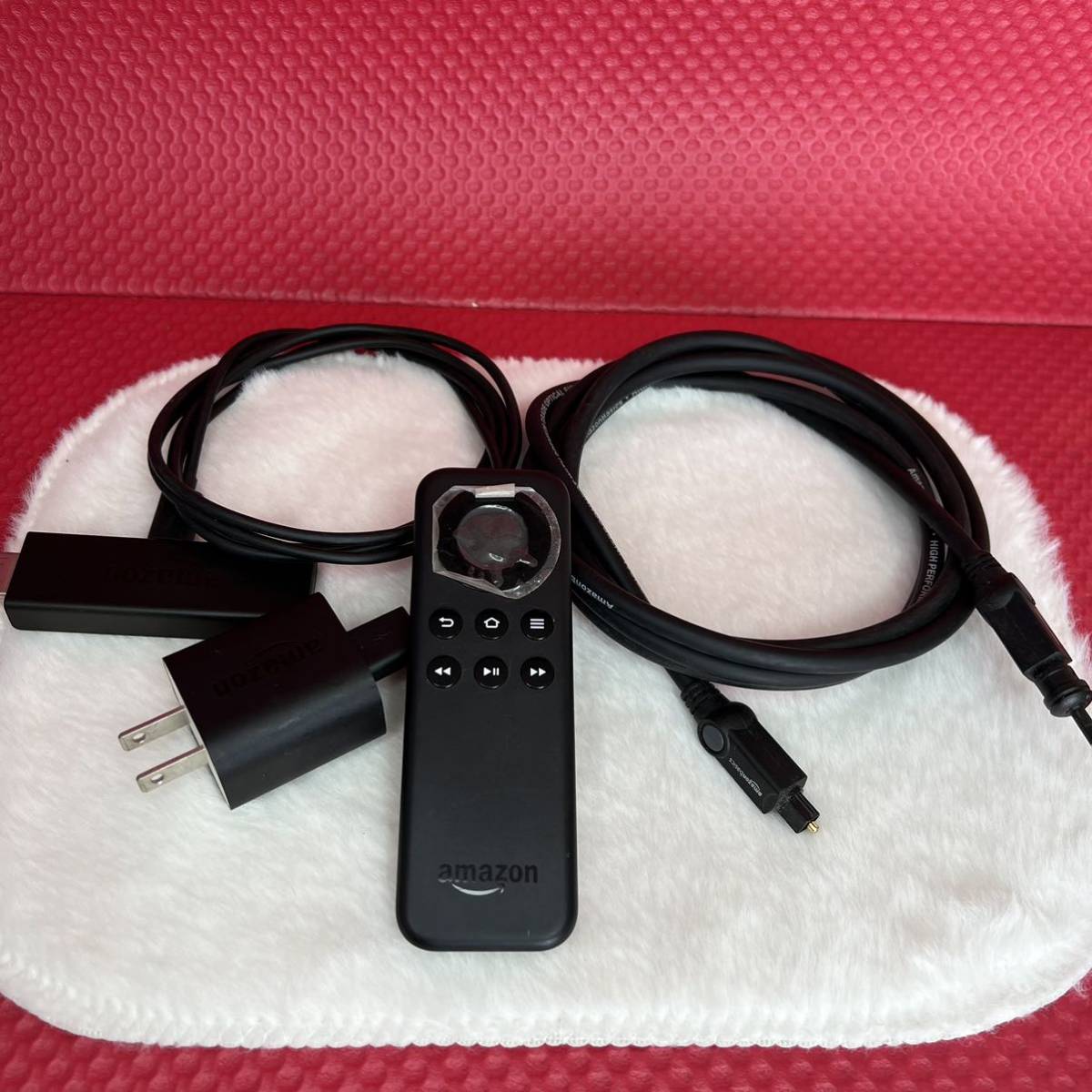 Amazon W87CUN Fire TV Stick アマゾン ファイアTVスティック HDMI ケーブル/アダプター/リモコン_画像1
