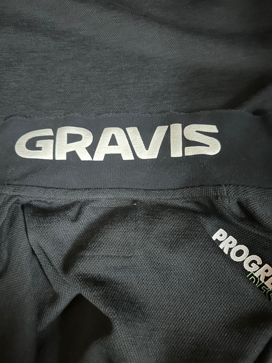 gravis グラビス グラヴィス BACKBIG PT POLO SHIRT ポロシャツ black 黒