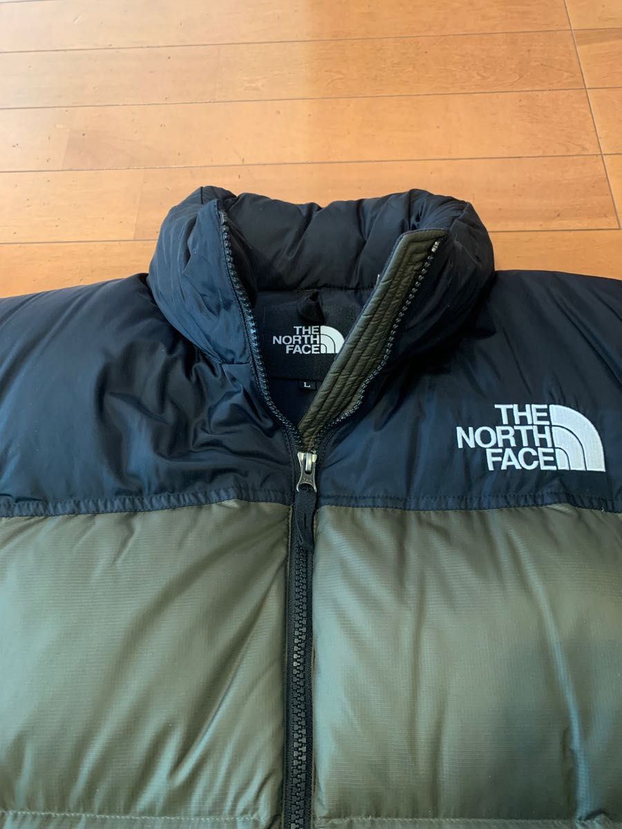 美品　ノースフェイス　north face ヌプシジャケット　ニュートープ　Lサイズ　ND91841