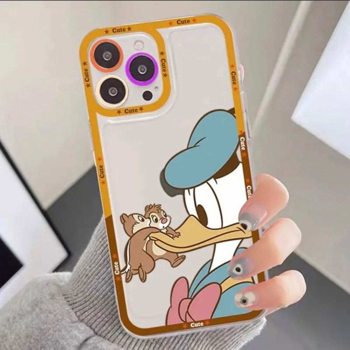 iPhone14Plusチップ＆デールとドナルドダック ケース カバー　ディズニー　Disney シーランドリスTPU 動物スマホ