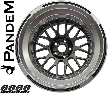 【M’s】 PANDEM 6666ホイール 18インチ 単品 1本 (18×9.5 -30/PCD 5×114.3) 5穴 パンデム パーツ カスタム 足回り 外装 社外 部品 正規_画像2