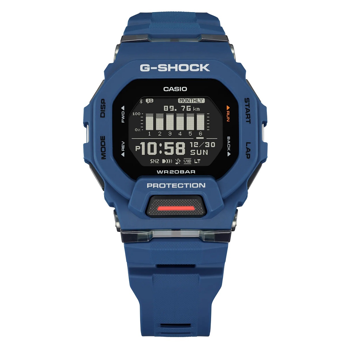 CASIO カシオ G-SHOCK Gショック G-SQUAD Gスクワッド スマートフォンリンク Bluetooth通信 GBD-200-2 ブルー 腕時計 メンズ★新品_画像3