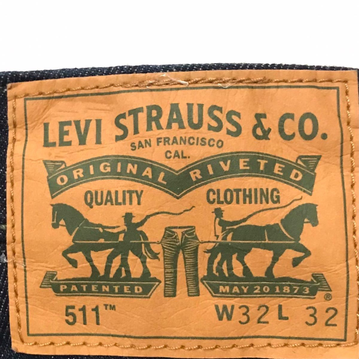 ハイブランドと合わせる １４０周年 Levi’s リーバイス511TM W32 メンズ ジーパン デニム スリム ワンウォッシュ 限定 廃盤 迷彩_画像10