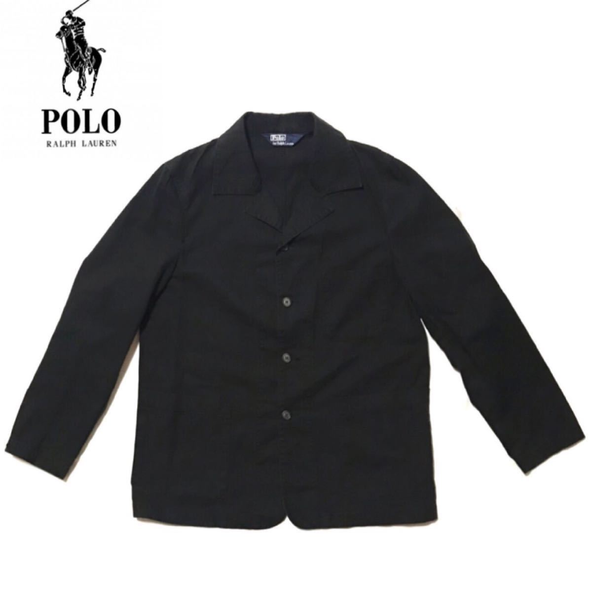 漢の定番 POLO by Ralph Laurenメンズ コットンジャケット 黒