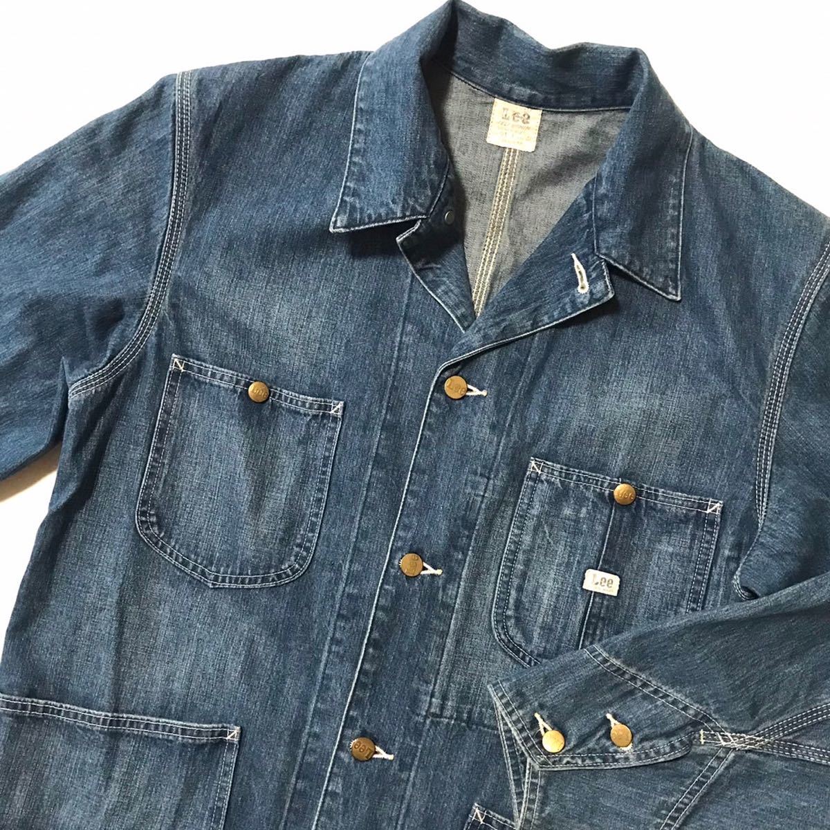 USA 老舗 美品 漢の1着 Lee リー ジェルトデニム 91-J カバーオール 40