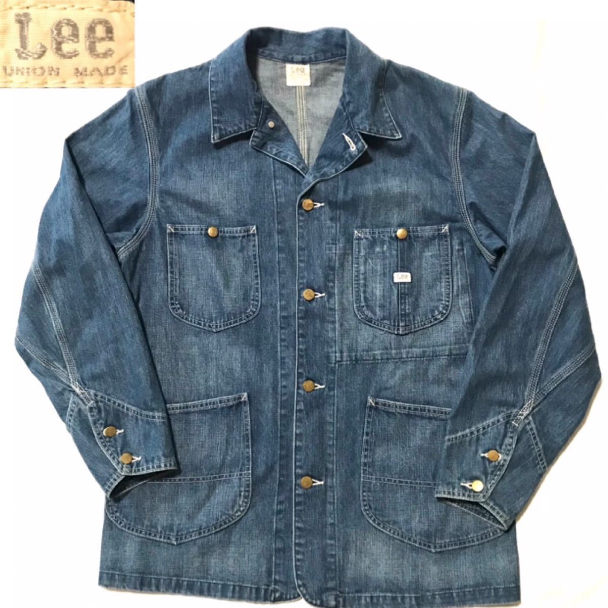 USA 老舗 美品 漢の1着 Lee リー ジェルトデニム 91-J カバーオール 40