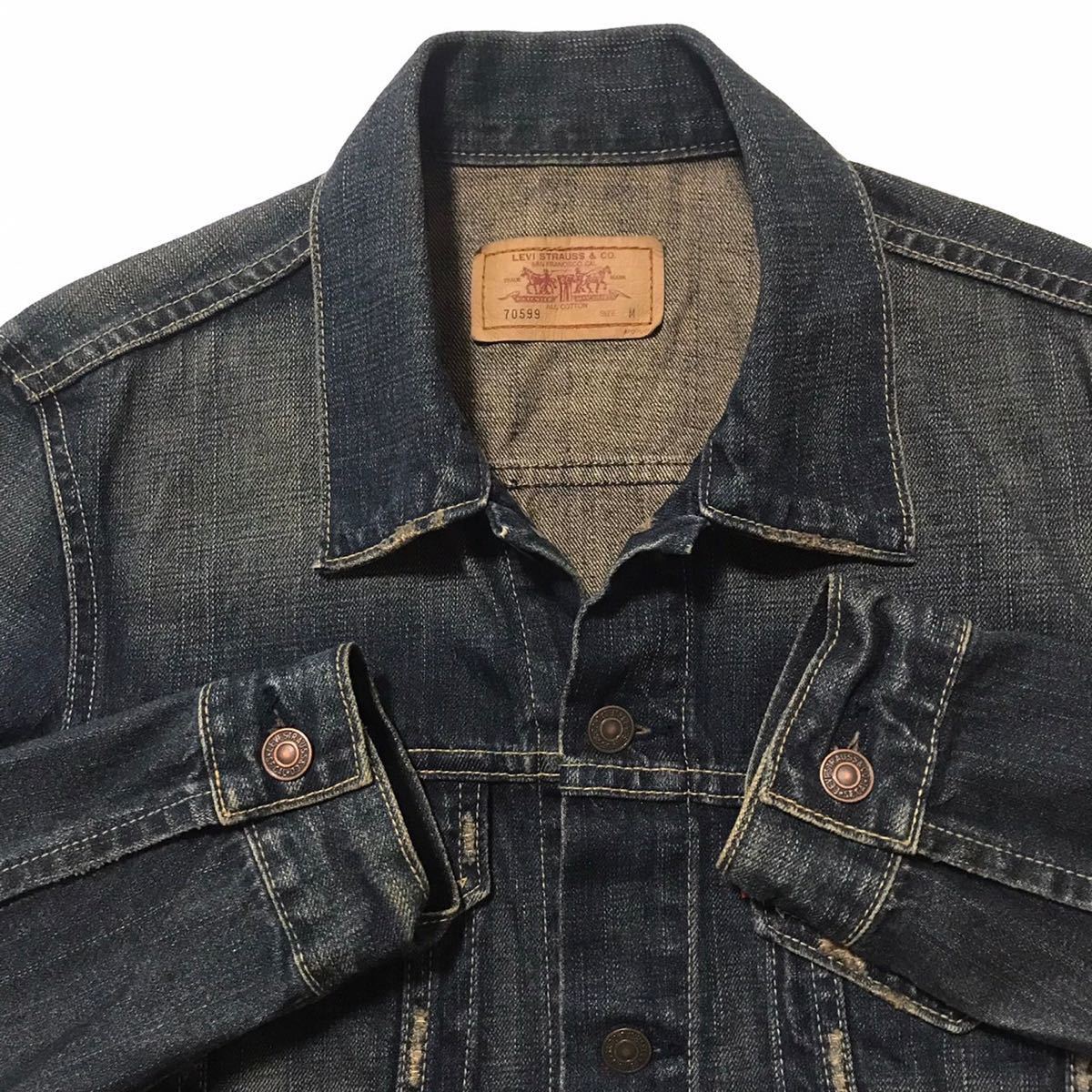 漢の定番 リーバイス ユーズド加工 Levi's M Gジャン 70599 漢の定番 リーバイス ユーズド加工 Levi's M Gジャン 70599