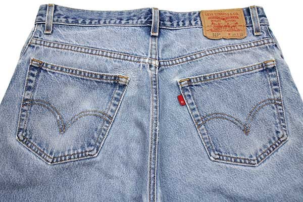 ★00s メキシコ製 Levi'sリーバイス 517 デニムパンツ w34 L32★SDP2168 ブーツカット フレア オールド ジーンズ ストーンウォッシュ ヒゲ_画像5