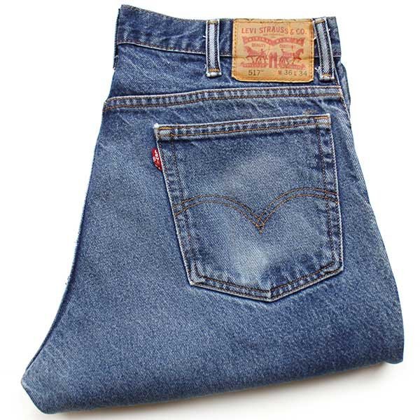 ★メキシコ製 Levi'sリーバイス 517 デニムパンツ ヒゲ w36★SDP2173 ブーツカット フレア ジーンズ ストーンウォッシュ ビッグサイズ_画像1